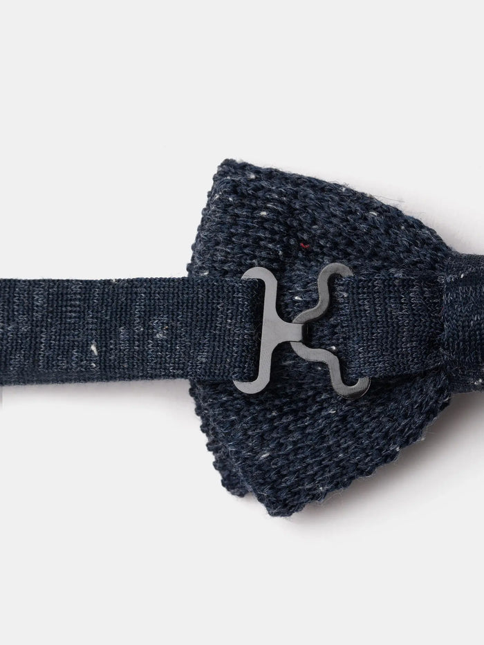 Grey Knitted Bow Tie - BRABION