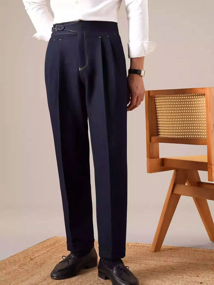 Gurkha Double-Pleat Denim Trousers BRABION