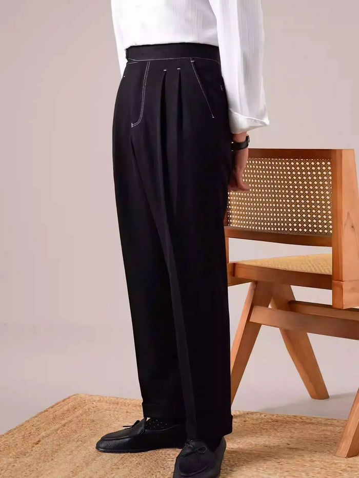 Gurkha Double-Pleat Denim Trousers BRABION