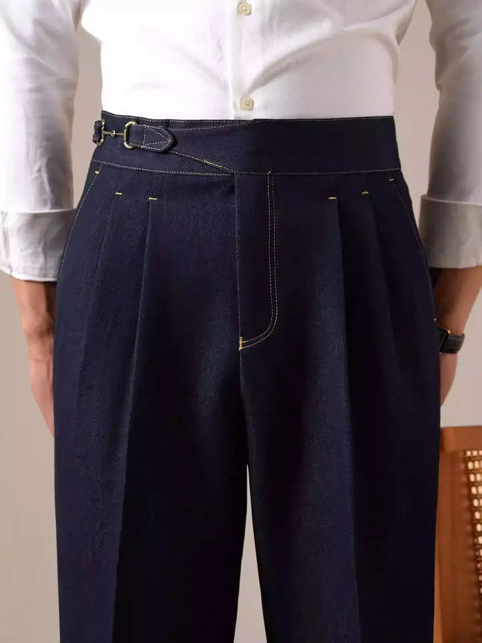 Gurkha Double-Pleat Denim Trousers BRABION
