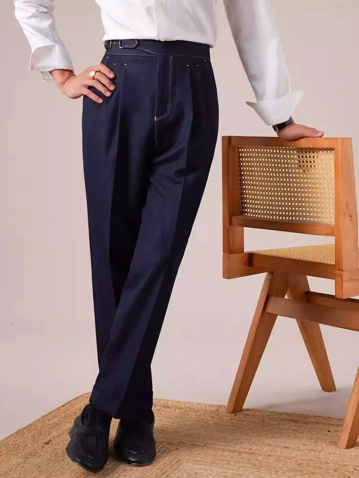 Gurkha Double-Pleat Denim Trousers BRABION