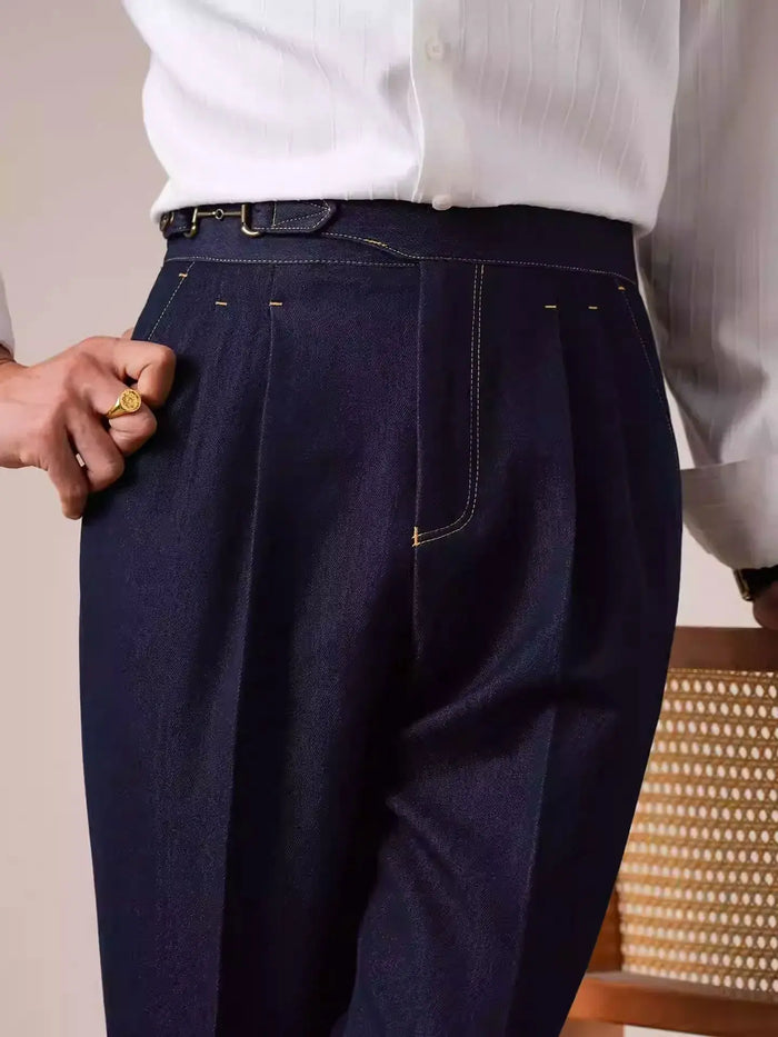 Gurkha Double-Pleat Denim Trousers BRABION