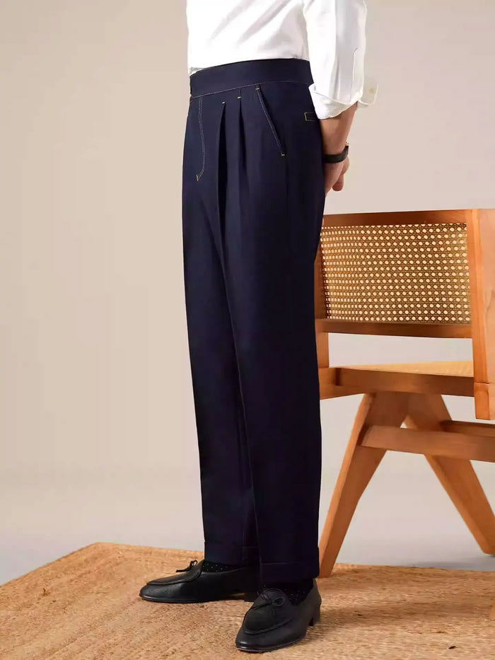 Gurkha Double-Pleat Denim Trousers BRABION