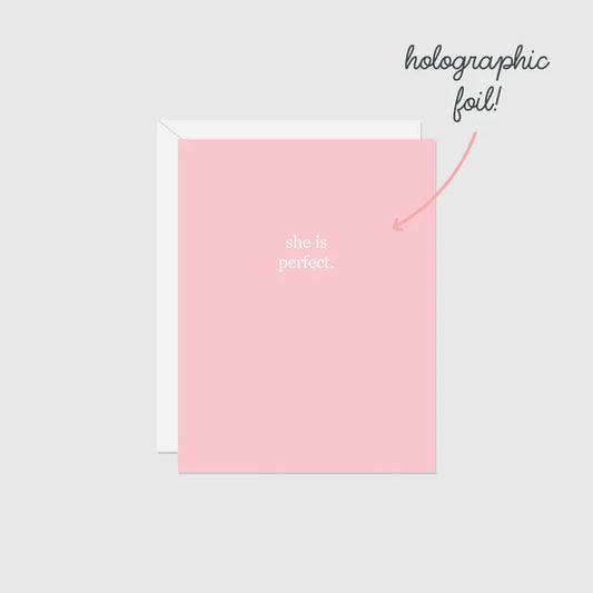 HALIFAX PAPER HEART - Congratulations New Baby (Foil) Greeting Card