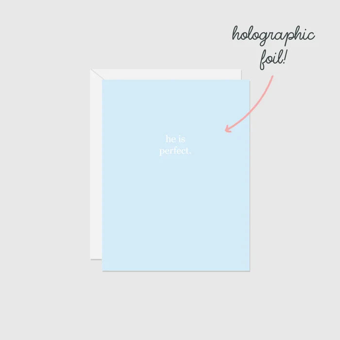 HALIFAX PAPER HEART - Congratulations New Baby (Foil) Greeting Card