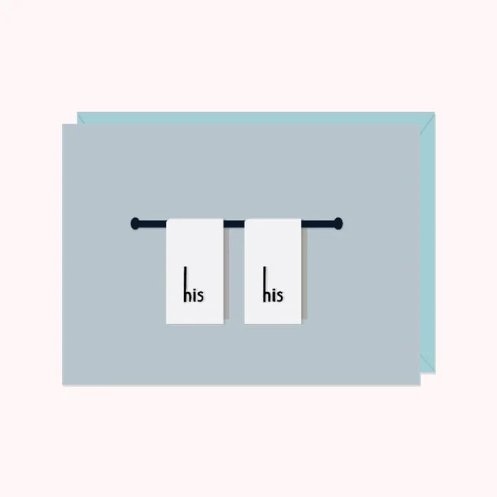 HALIFAX PAPER HEART - Hanging Towels Greeting Card