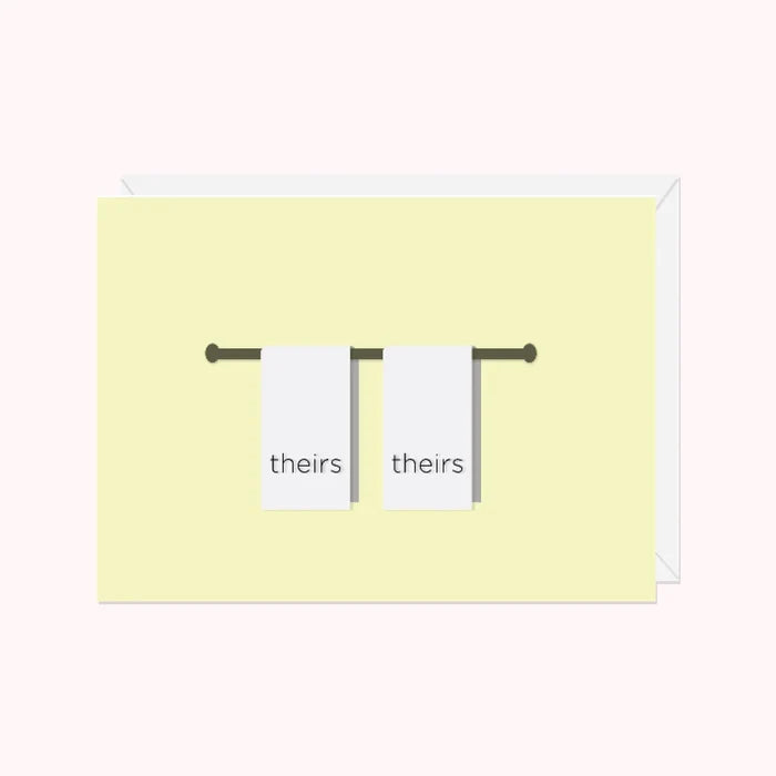 HALIFAX PAPER HEART - Hanging Towels Greeting Card