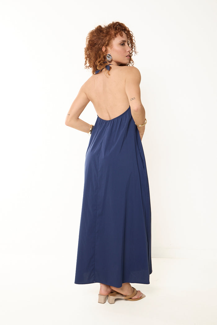 Halter neck maxi dress wholesale