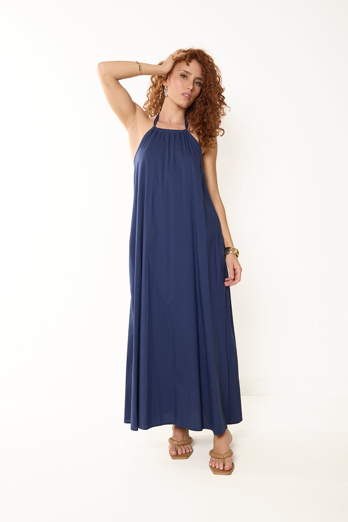 Halter neck maxi dress wholesale