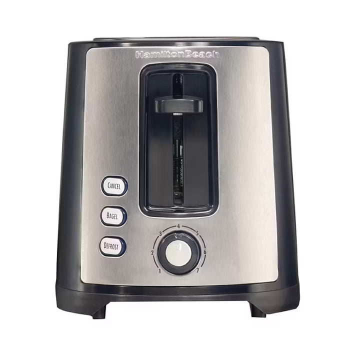 Hamilton Beach 2-Slice Extra Wide Slot Toaster – Black & Stainless Steel
