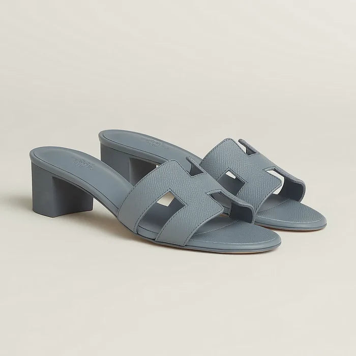 H OASIS HEELED SANDALS TAUPE