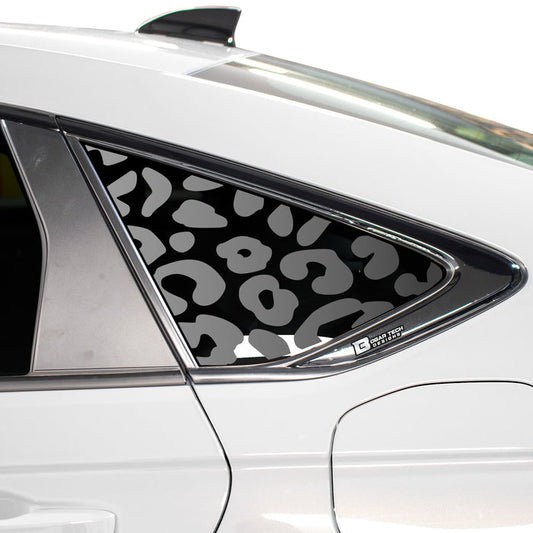 Animal Leopard Cheetah Cow Window Vinyl Decal Stickers Fits Honda Accord Sedan 2023 - Bogar Tech Designs