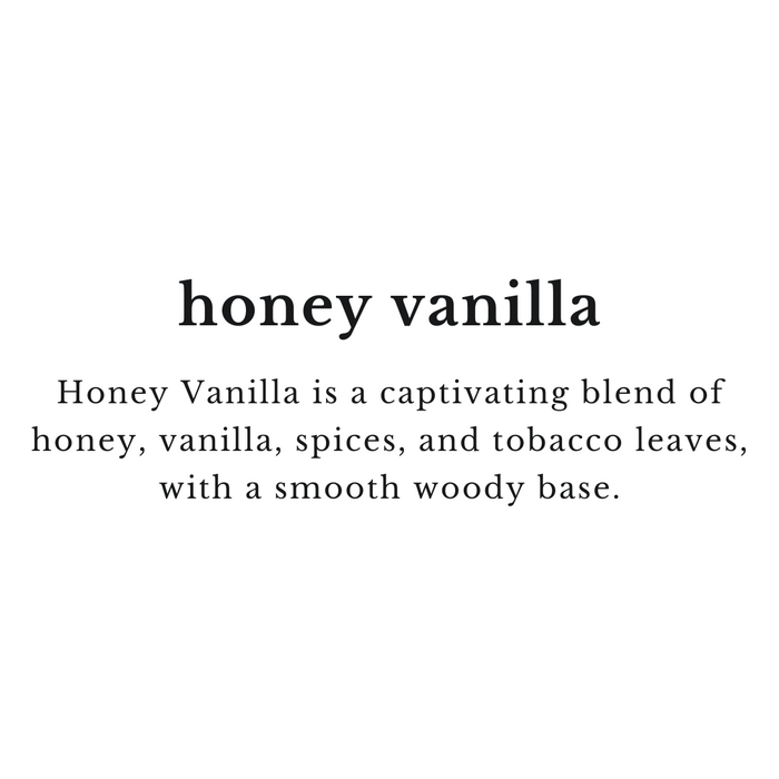 Honey Vanilla  - 10 oz Black Jar