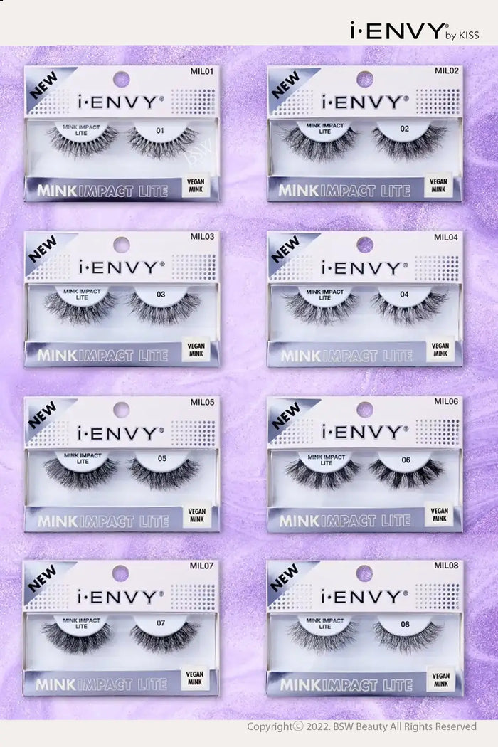 I ENVY MINK IMPACT LITE CLEAR BAND VEGAN FAUX MINK STRIP LASH - BSW BEAUTY CANADA