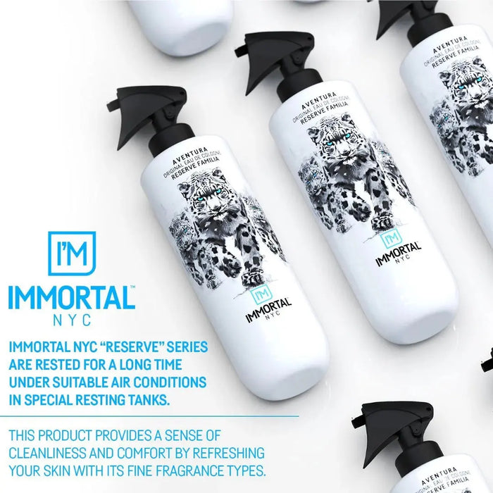 IMMORTAL NYC Reserve Cologne Aftershave - AVENTURA | Bold Adventure Fragrance - BUYBARBER.COM