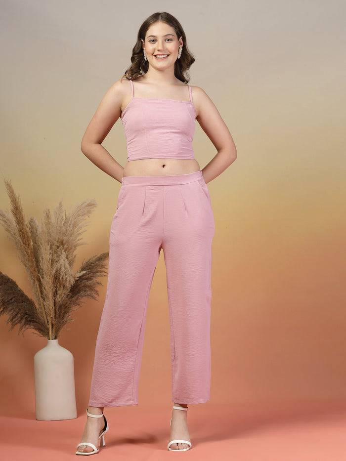 Imperial Shell Pink Trio Co-ord Set by Italian Vega