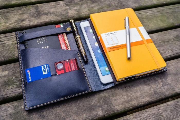 iPad Mini & Large Moleskine Cover - Navy Blue