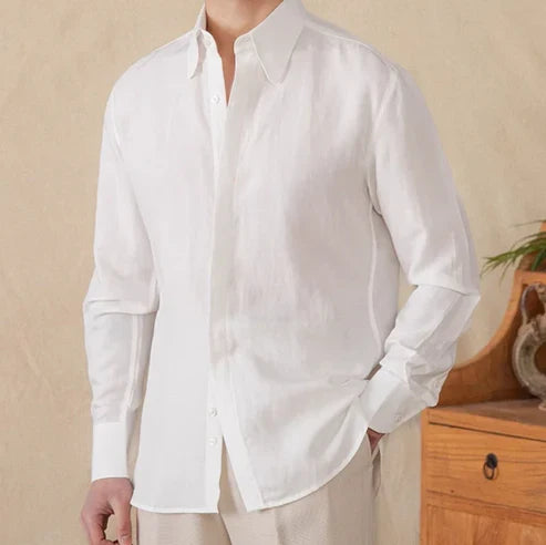 Italian Vega Milano 100% Linen Shirt - 024