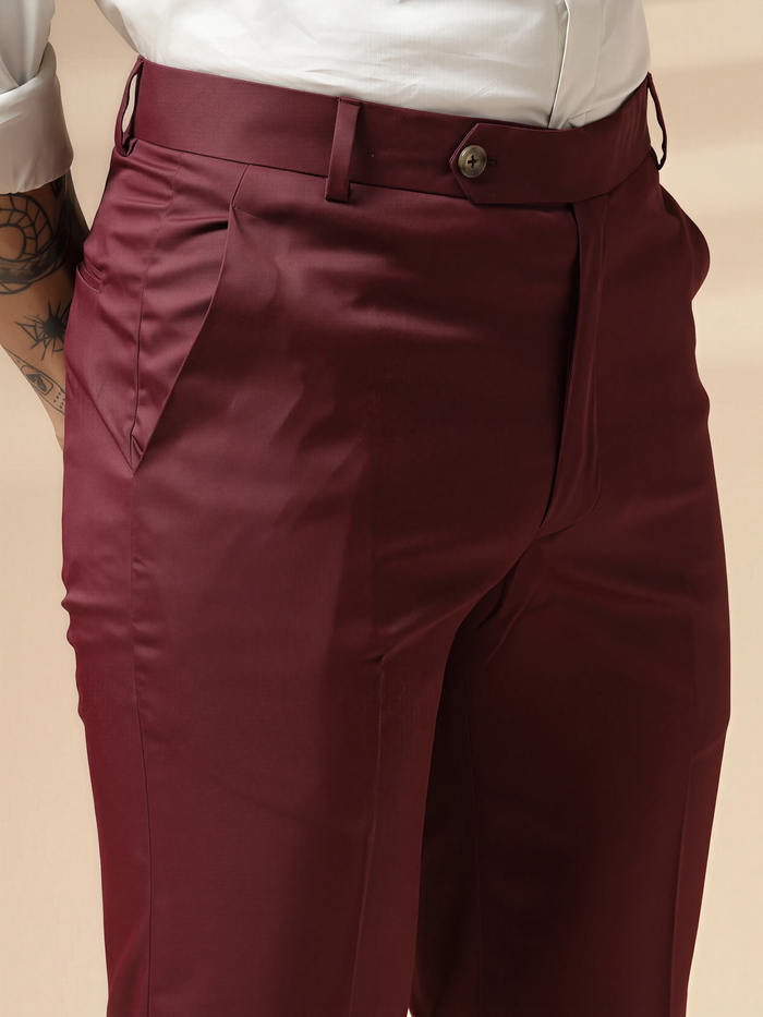 Italian Vega Royal Wine Trouser Slim Fit | ITALIAN VEGA®