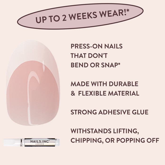 It's Giving Gracie Almond French Tip Press-On Nails