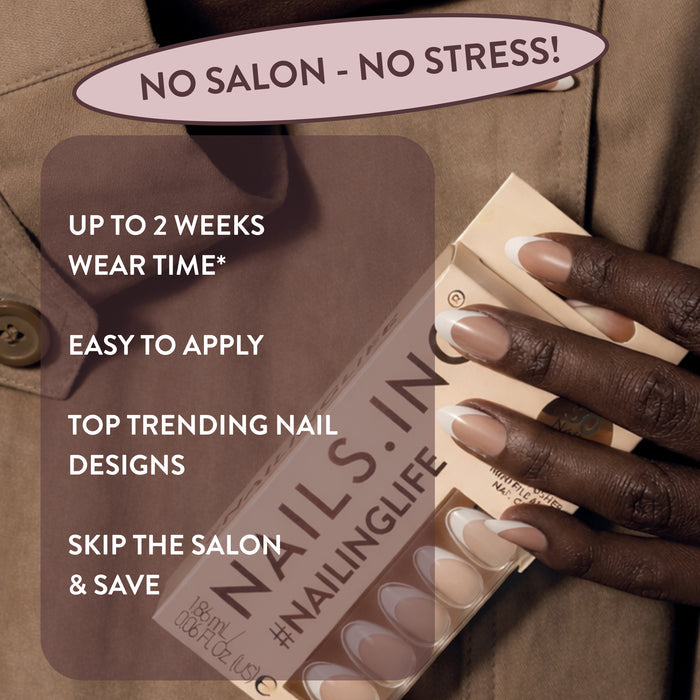 It's Giving Gracie Almond French Tip Press-On Nails