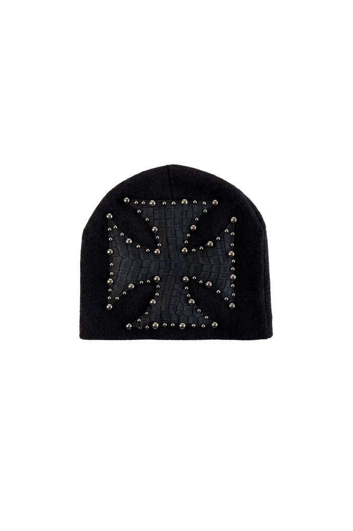 JAPANESE SORROWS  HYSTERIA EMBELLISHED BLACK BEANIE (BRAND NEW)