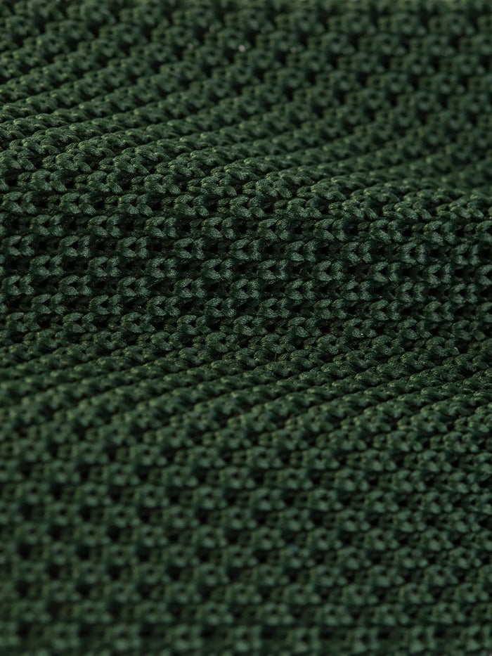 Khaki Knitted Tie 6cm - BRABION
