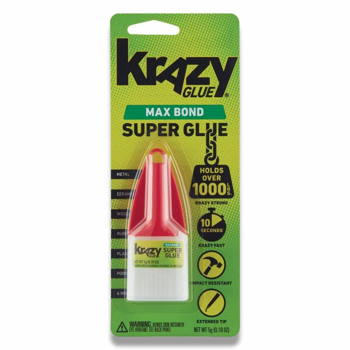 Krazy - Liquid Maximum Bond Super Glue with Precision Tip - 0.18 Oz - 48 Pack