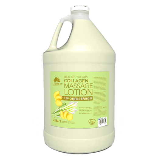 La Palm Healing Therapy Massage Lotion Lemon Grass Ginger - Refill size 1 gallon