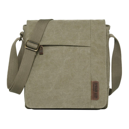 Large Canvas Flap Crossbody Bag | TRP0219