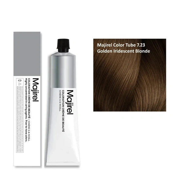 Loreal Professionnel Majirel Color Tube 7.23 - Golden Iridescent Blonde