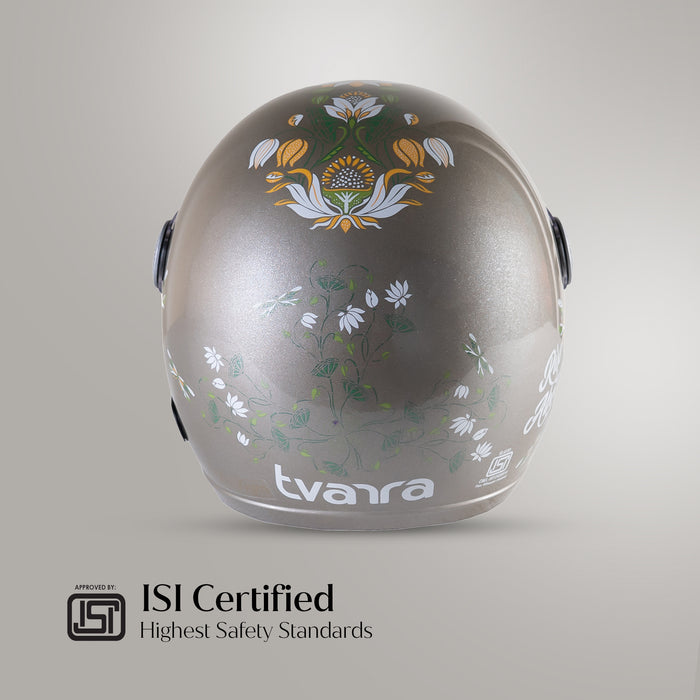 Tvarra Lotus Champagne Gold Helmet