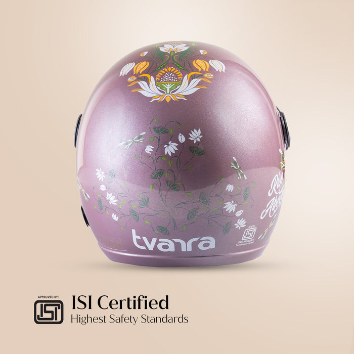 Tvarra Lotus Rose Gold Helmet