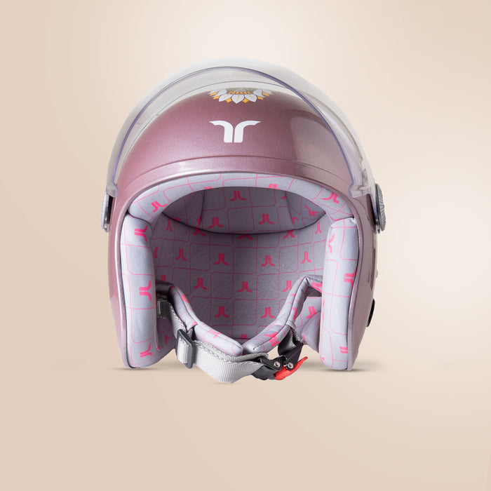 Tvarra Lotus Rose Gold Helmet