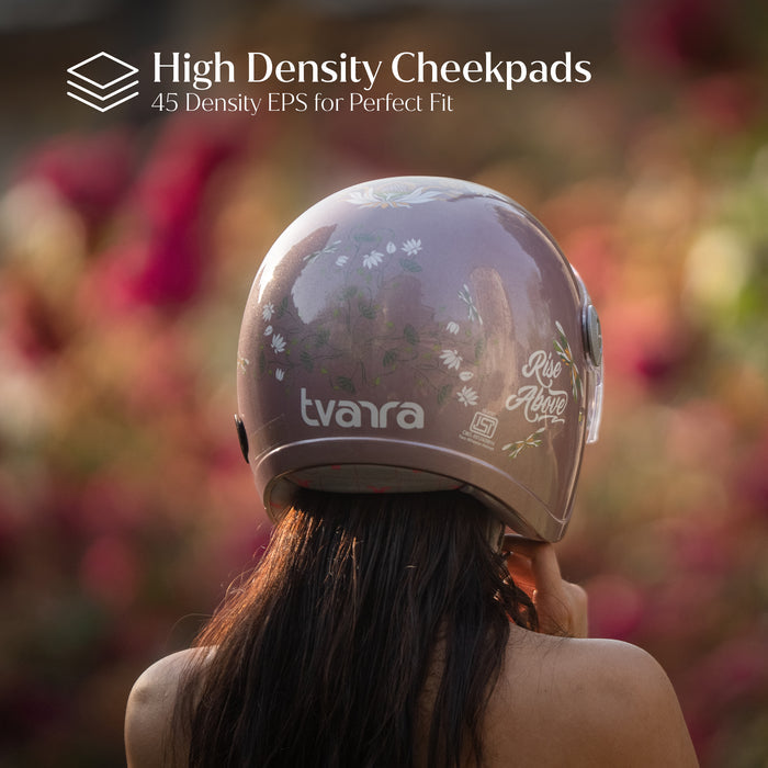 Tvarra Lotus Rose Gold Helmet