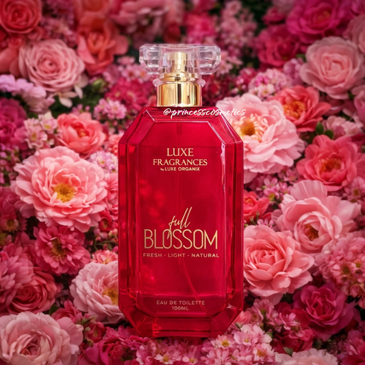 Luxe Organix Fragrances Full Blossom EDT 100ml عطر لوكس أورجانيكس فول بلوسوم أو دو تواليت - Princess Cosmetics Qatar