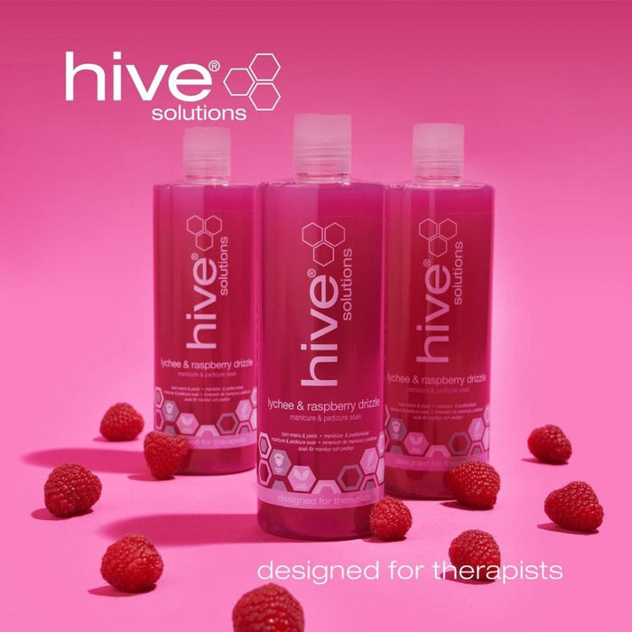 HIVE OF BEAUTY Lychee &amp; Raspberry Drizzle Soak 400ml