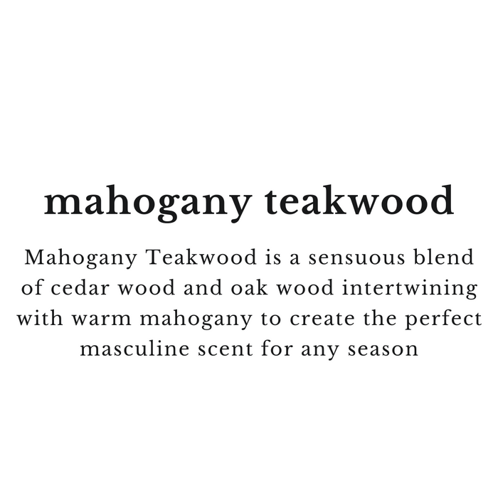 Mahogany Teakwood - 10 oz Black Jar