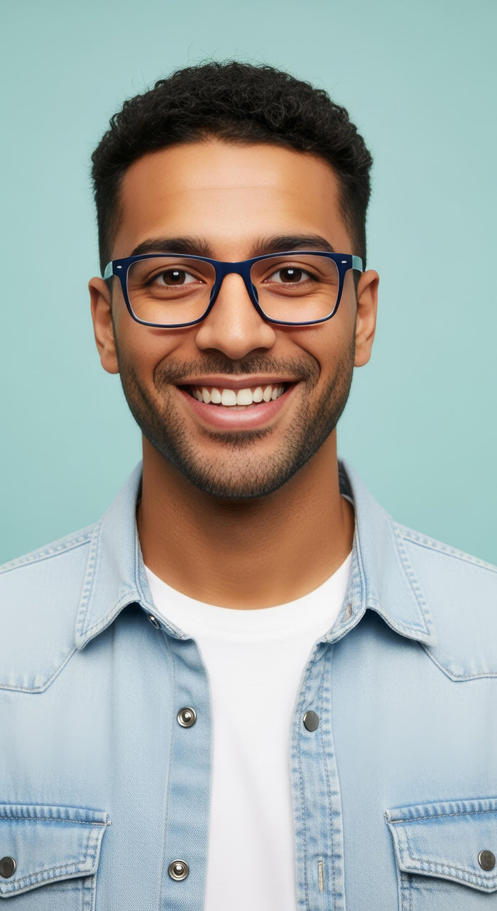 Matt Black Rectangle Full Rim