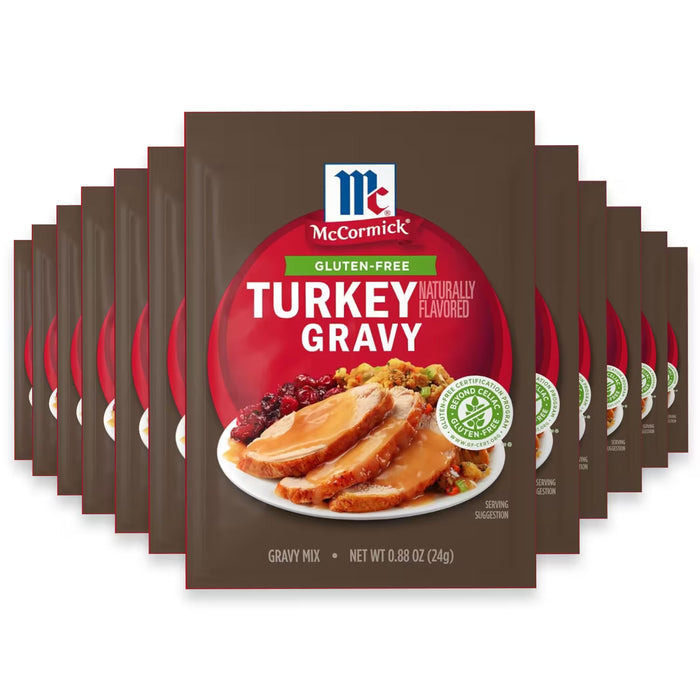 McCormick Gluten Free Turkey Gravy Mix, 0.88 oz - 12 Pack