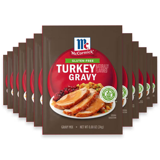 McCormick Gluten Free Turkey Gravy Mix, 0.88 oz - 12 Pack