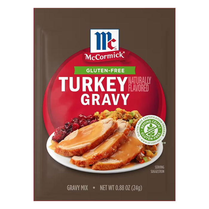 McCormick Gluten Free Turkey Gravy Mix, 0.88 oz - 12 Pack
