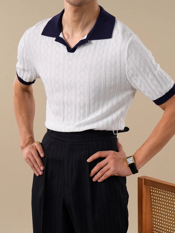 Men's Breathable Lyocell Short-Sleeve Polo Shirt BRABION