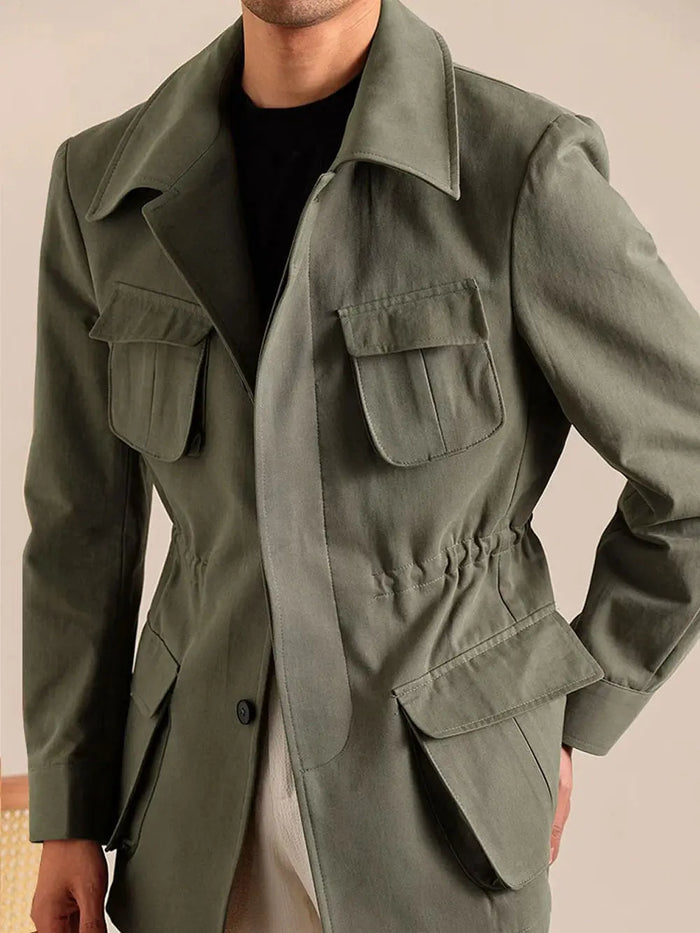 Men's Cotton Retro Hunting Jacket - BRABION