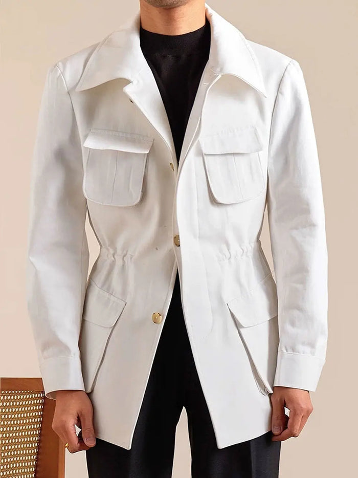 Men's Cotton Retro Hunting Jacket - BRABION