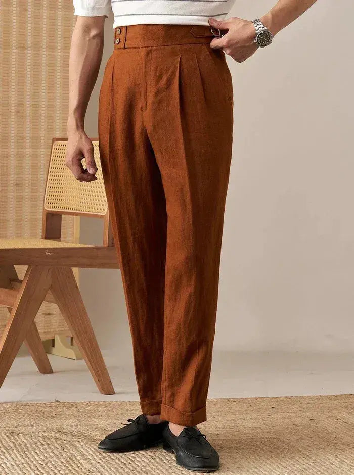 Sidetab Linen Trousers Season 2 BRABION