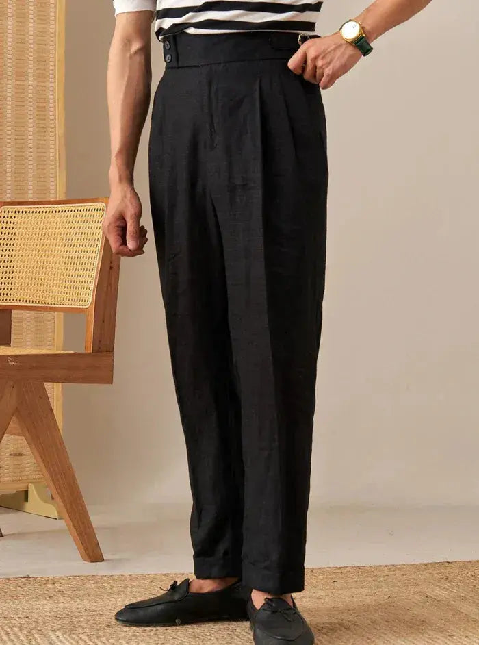 Sidetab Linen Trousers Season 2 BRABION