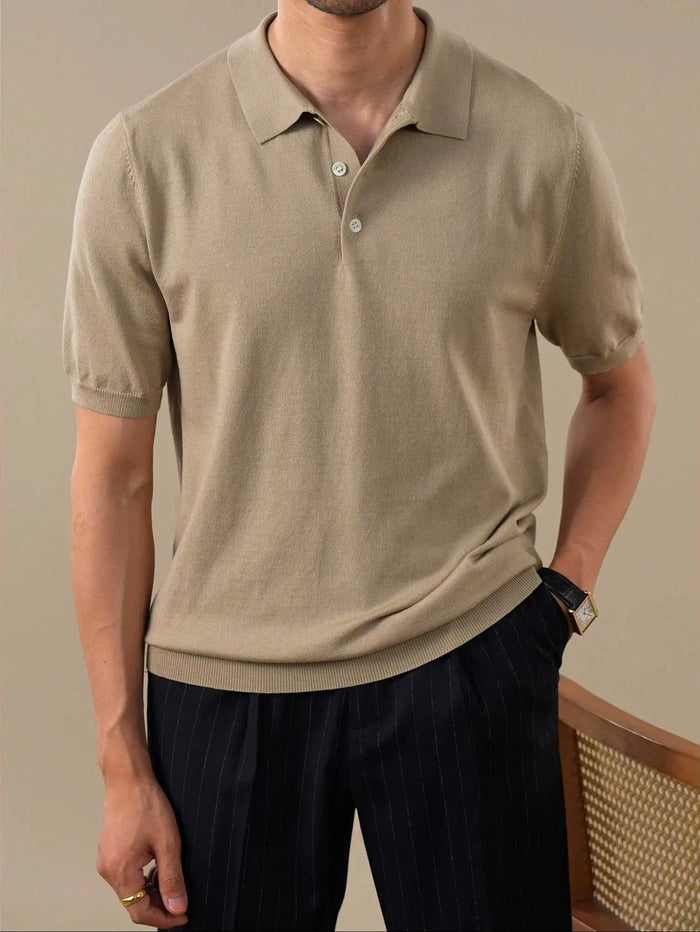 Men's Italian-Style Lyocell Polo Shirt BRABION