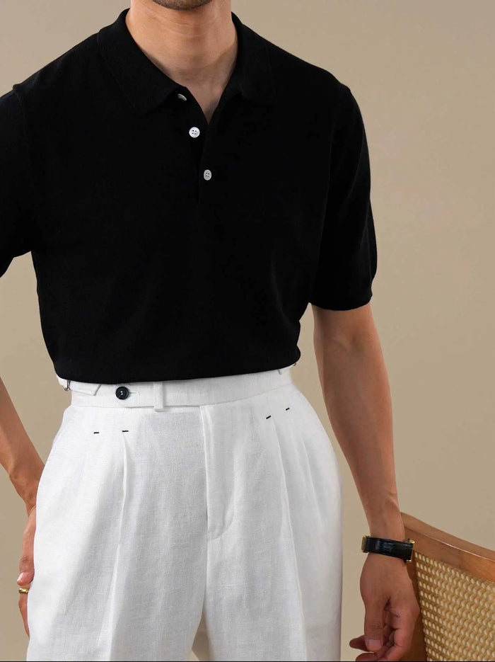 Men's Italian-Style Lyocell Polo Shirt BRABION