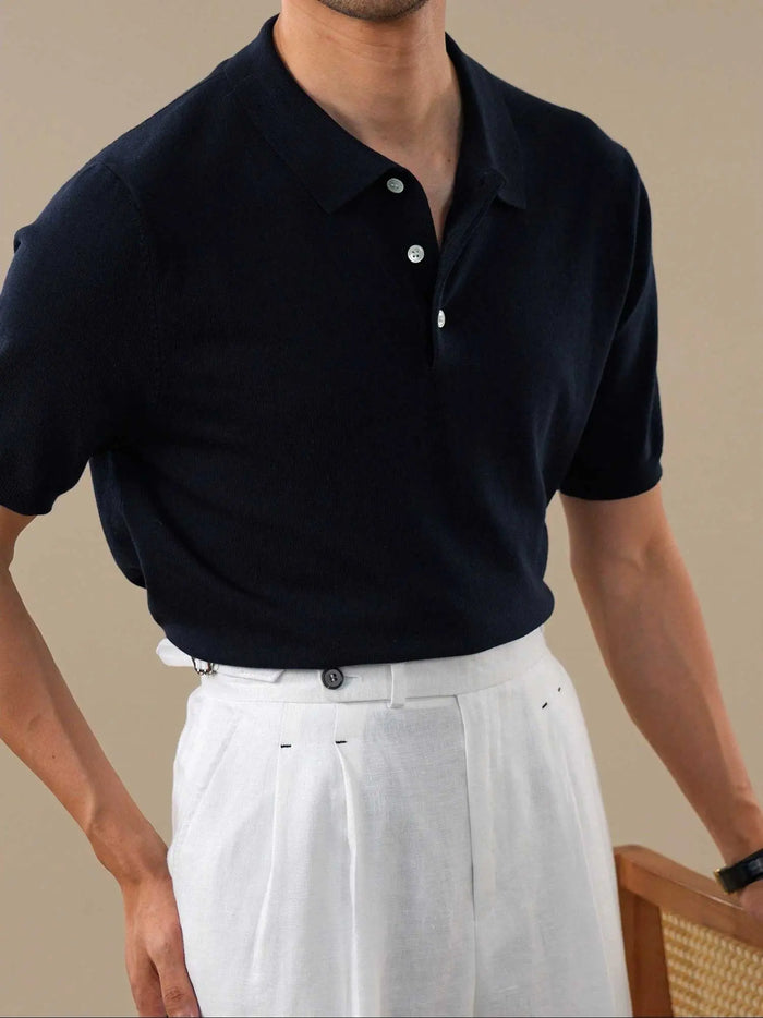 Men's Italian-Style Lyocell Polo Shirt BRABION